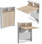Opklapbare Eettafel - Stijlvol Eiken Design - Ruimtebesparend 70x90x15cm - Duurzaam Melamine Materiaal