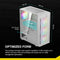 AURA GC2 ELITE WH A PC Behuizing Mid Tower Wit met Gehard Glas en 4x 120mm ARGB Fans