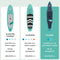 LifeGoods PaddlePro Touring SUP Board - Opblaasbaar - 165 KG Draagkracht - 365 x 76 cm - Inclusief Zitje - Turquoise