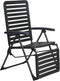 Lifetime Garden Verstelbare Tuinstoel - Opvouwbare Zit en Ligstoel - 104 x 62 x 151cm - Zwart