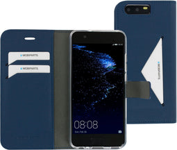 Mobiparts Huawei P10 - Classic Wallet Case - Ruimte voor pasjes - Blauw