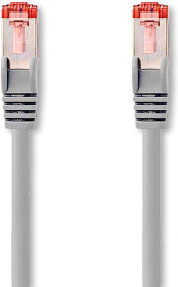 Nedis CAT6 Netwerkkabel - RJ45 Male - RJ45 Male - S/FTP - 5.00 m - Rond - LSZH - Grijs - Envelop