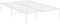 vidaXL - Bedframe - metaal - wit - 120x190 - cm