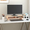 vidaXL - Monitorstandaard - 100x27x14 - cm - massief - grenenhout - grijs
