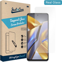 Xiaomi Poco M5s screenprotector - Gehard glas - Transparant - Just in Case