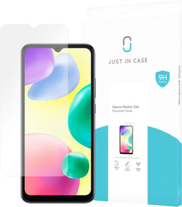 Xiaomi Redmi 10A Tempered Glass - Screenprotector - Clear