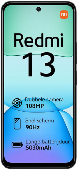 Xiaomi Redmi 13 NFC (6,79'' - 128 GB, 6 GB RAM) Zwart