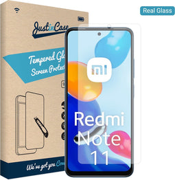 Xiaomi Redmi Note 11/Note 11S Screenprotector - Gehard glas - Transparant - Just in Case