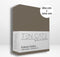 Ten Cate Hoeslaken - Hoeslaken Topper 160x200 - Katoensatijn 200TC - Strijkvrij - Taupe