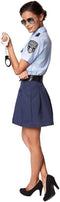 Dressforfun Vrouwenkostuum - Female Police Officer L - Sexy rok en hemd
