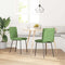 vidaXL - Eetkamerstoelen - 2 - st - fluweel - lichtgroen