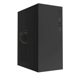 ATX - Semi-toren doos approx! APPC-205 - MicroATX - Zwart