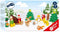 Small Foot - Houten Dieren Kerstmis in het Bos Speelset, 17dlg.