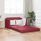 vidaXL - Vloersofa - Bed - 2-in-1 - Wijnrood - 124x71x78 - cm - Kunstleer