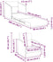 vidaXL - Vloersofa - Bed - 2-in-1 - Donkergrijs - 65x80x83 - cm - Stof