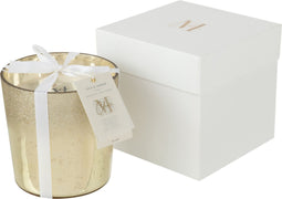 J-Line geurkaars M-Chic - glas - goud - medium - 80U