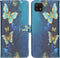 iMoshion Hoesje Geschikt voor Samsung Galaxy A22 (5G) Hoesje Met Pasjeshouder - iMoshion Design Softcase Bookcase - Blauw / Meerkleurig / Blue Butterfly
