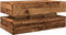 vidaXL - Salontafel - met - LED-verlichting - 90x50x40 - cm - oud - houtkleurig