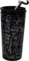 I-drink Thermosbeker Mathematic Dubbelwandig 350 Ml Rvs Zwart