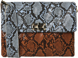 Pieces Cross Body Bag - Crossbodytas - Snake print - Winter Sky