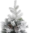 vidaXL - Kerstboom - met - dennenappels - en - sneeuw - 150 - cm - PVC - en - PE