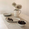 Dutch Rose Organic Ovale schaal - Serveerschaal - 40x28cm - Stoneware Handgemaakt - Creme