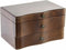DKD Home Decor - Juwelenkistje - Spiegel Fluweel Hout MDF 20 x 13 x 12 cm - Bruin