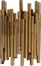 BePureHome Waxinehouder Uneven - Metaal - Antique Brass - 24x12x12