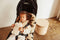 Binibamba Buggy Snuggler Peanut Leopard - Multi