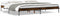 vidaXL - Bedframe - bewerkt - hout - metaal - gerookt - eikenkleurig - 180x200 - cm