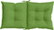 vidaXL - Stoelkussens - 4 - st - lage - rug - 100x50x7 - cm - stof - gemêleerd - groen