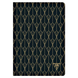Notitieboek Neo Deco A5 48vel lijn ebben zwart - 6 stuks