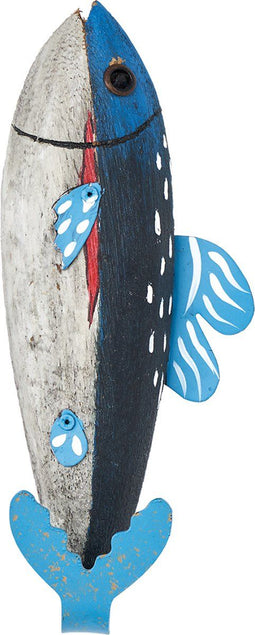 Licht blauwe vis wandhaak - BATELA