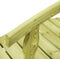 vidaXL - Tuinbrug - met - leuning - 170x74x105 - cm - geïmpregneerd - grenenhout