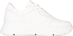 PS Poelman JANA Dames sneakers - Comfortabele hak 5 cm - Wit (42)