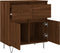 vidaXL - Dressoir - 60x35x70 - cm - bewerkt - hout - bruin - eikenkleur