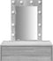 vidaXL - Wandkaptafel - met - LED - Verlichting - Grijs - Sonoma