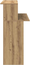 vidaXL - Receptiebalie - 100x50x103,5cm - bewerkt - hout - artisanaal - eikenkleur