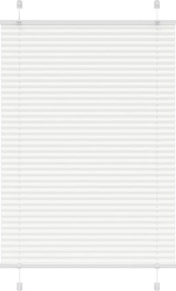 vidaXL - Plissé - rolgordijn - 95x150 - cm - stofbreedte - 94,4 - cm - polyester - wit