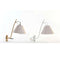 Muurlamp DKD Home Decor Gouden Metaal Linnen Wit 50 W Modern (22 x 32 x 37 cm) (2 Stuks)