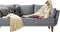 Linnick Flanel Fleece Deken + Hoodie met Capuchon Croco - ivory - 140x200cm - 130x180cm - Plaid