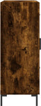 vidaXL - Dressoir - 69,5x34x90 - cm - bewerkt - hout - gerookt - eikenkleurig