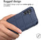 iMoshion Hoesje Geschikt voor Samsung Galaxy A14 (4G) Hoesje Siliconen - iMoshion Rugged Shield Backcover - Donkerblauw