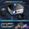 XIWBSY 4K Thuisbioscoop Beamer - 18000 Lumen - Android 9.0 - Bluetooth - Dolby Audio