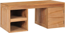 vidaXL - Salontafel - 90x50x40 - cm - massief - teakhout