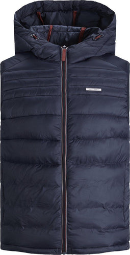 JACK&JONES JUNIOR JJEACE BODYWARMER HOOD SN JR - Pufferjas met capuchon - Maat 140