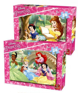 Disney Princess - Puzzel 24 stukjes - 2 afbeeldingen 24x17 cm (2 stuks)