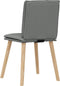 vidaXL - Eetkamerstoelen - 2 - st - stof - donkergrijs