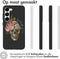 iMoshion Hoesje Geschikt voor Samsung Galaxy S23 Hoesje Siliconen - iMoshion Design hoesje - Meerkleurig / Flower Skull