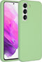 Accezz Samsung Galaxy S22 - Liquid Silicone Backcover - Schokabsorberend - Groen